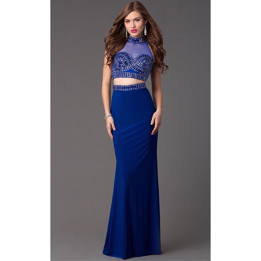 2 Piece Faviana Prom Dress